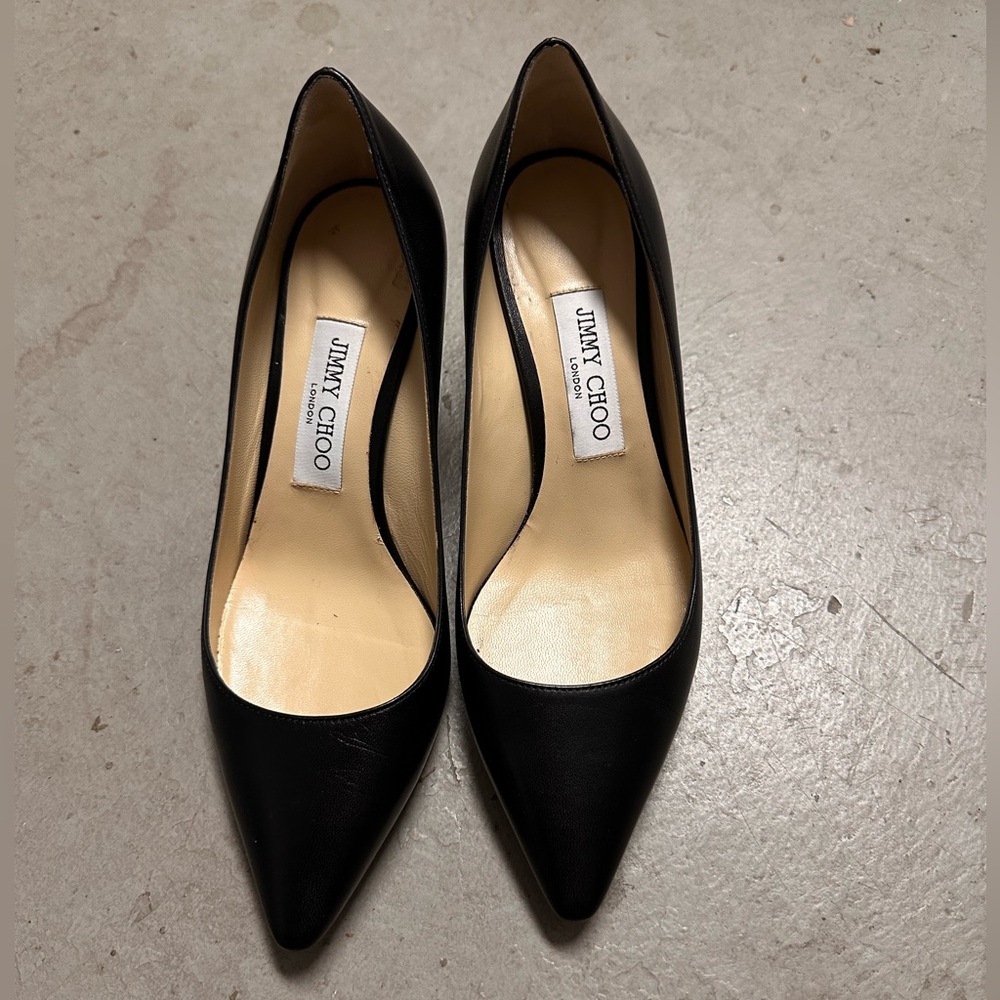 JIMMY CHOO Romy Pump 60mm - Black 37.5 (7.5)